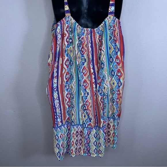 LARGE ANGIE SOUTHWEST TANK WESTERN BEADED EMBROIDERED SLEEVELESS TOP - Picture 7 of 9